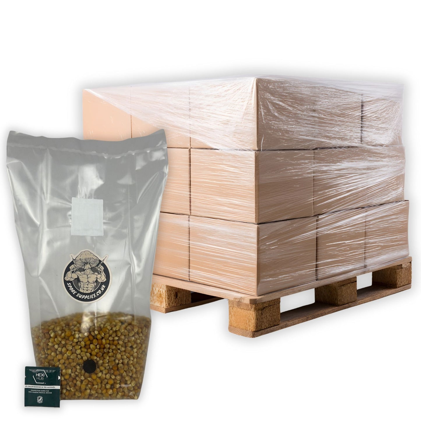 wholesale 1.5kg sterile popcorn grain bags for wholesale popcorn grain spawn production