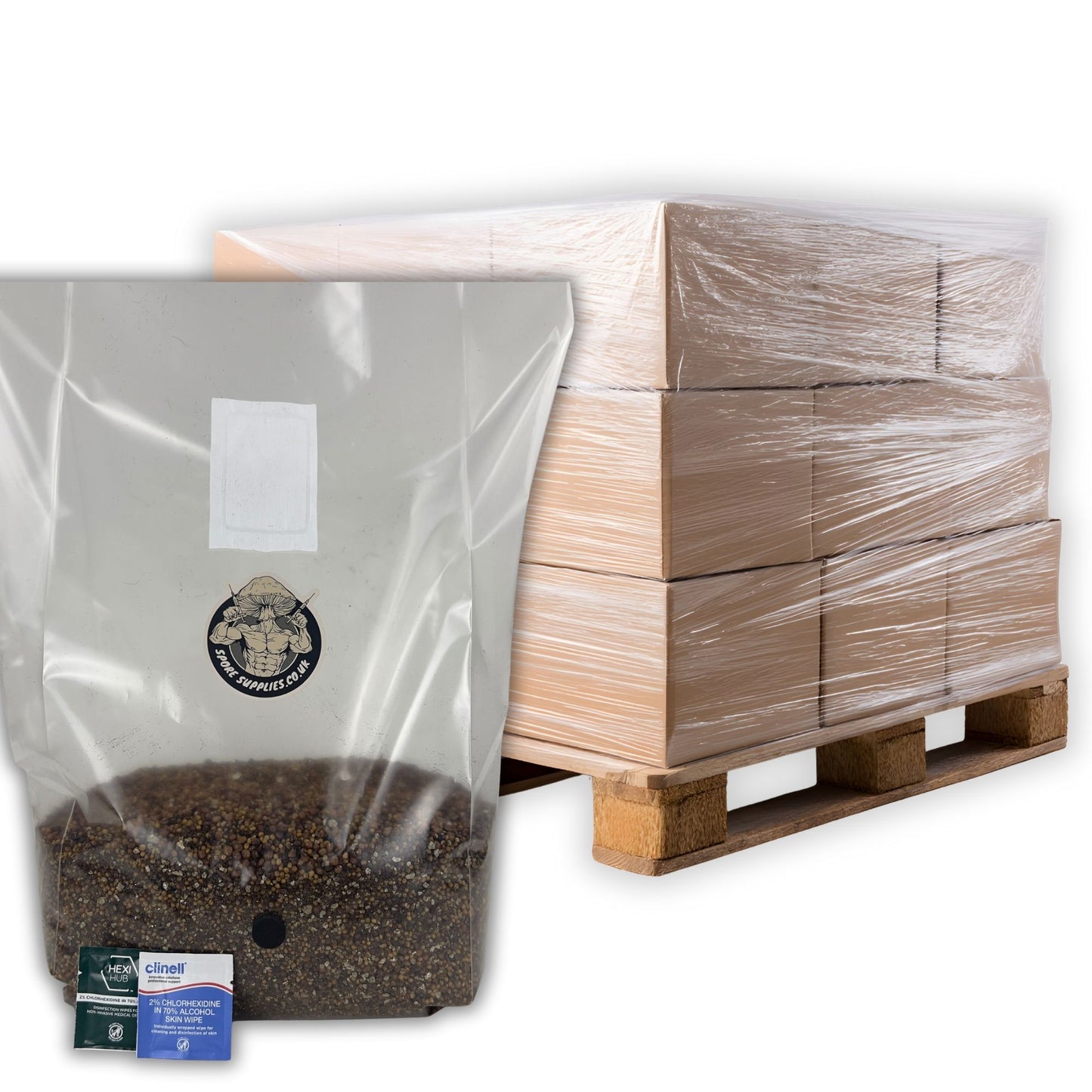 wholesale 3kg sterile all in one bags for wholesale mushroom growing