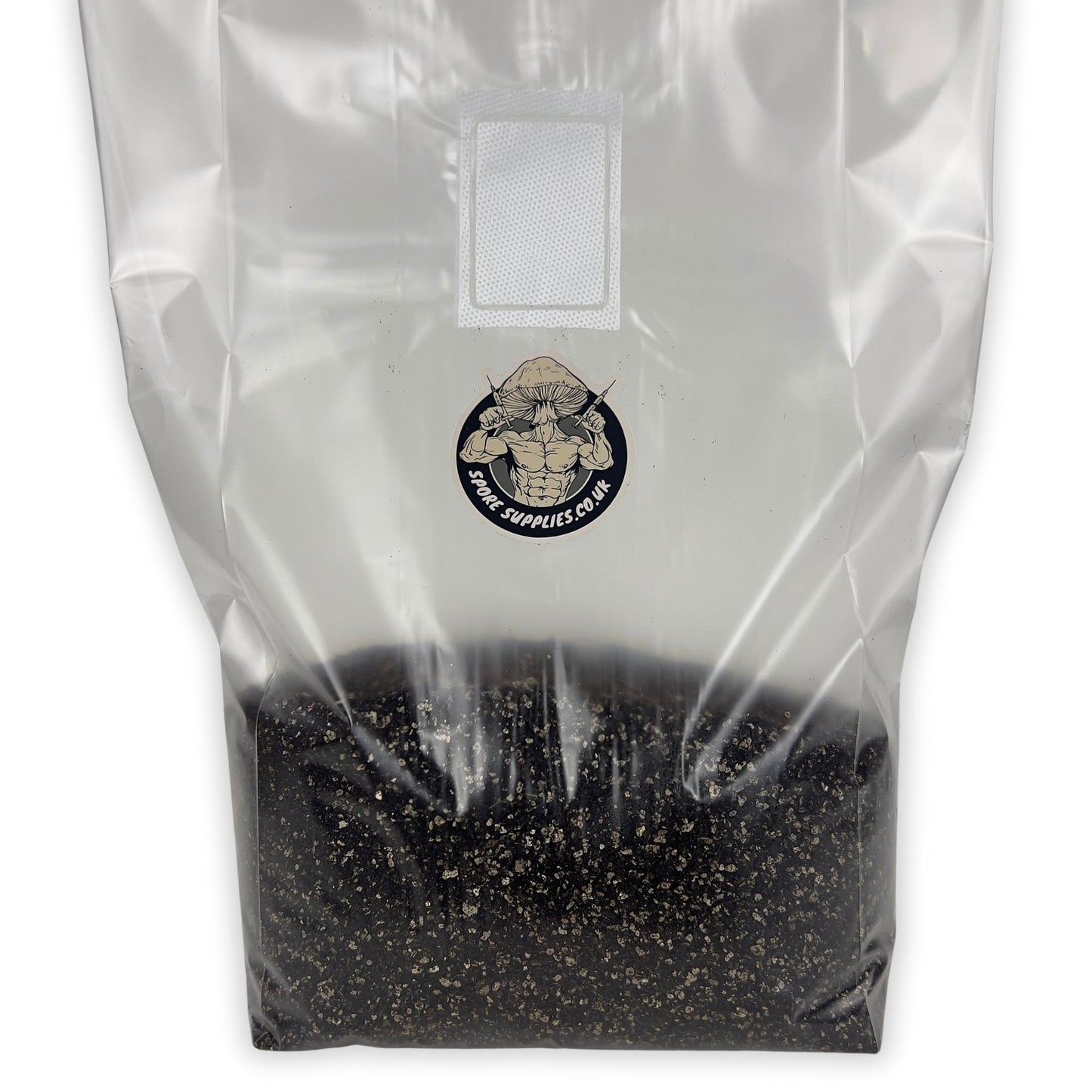 a bag of sterile cvg substrate by spore supplies for mushroom cultivation