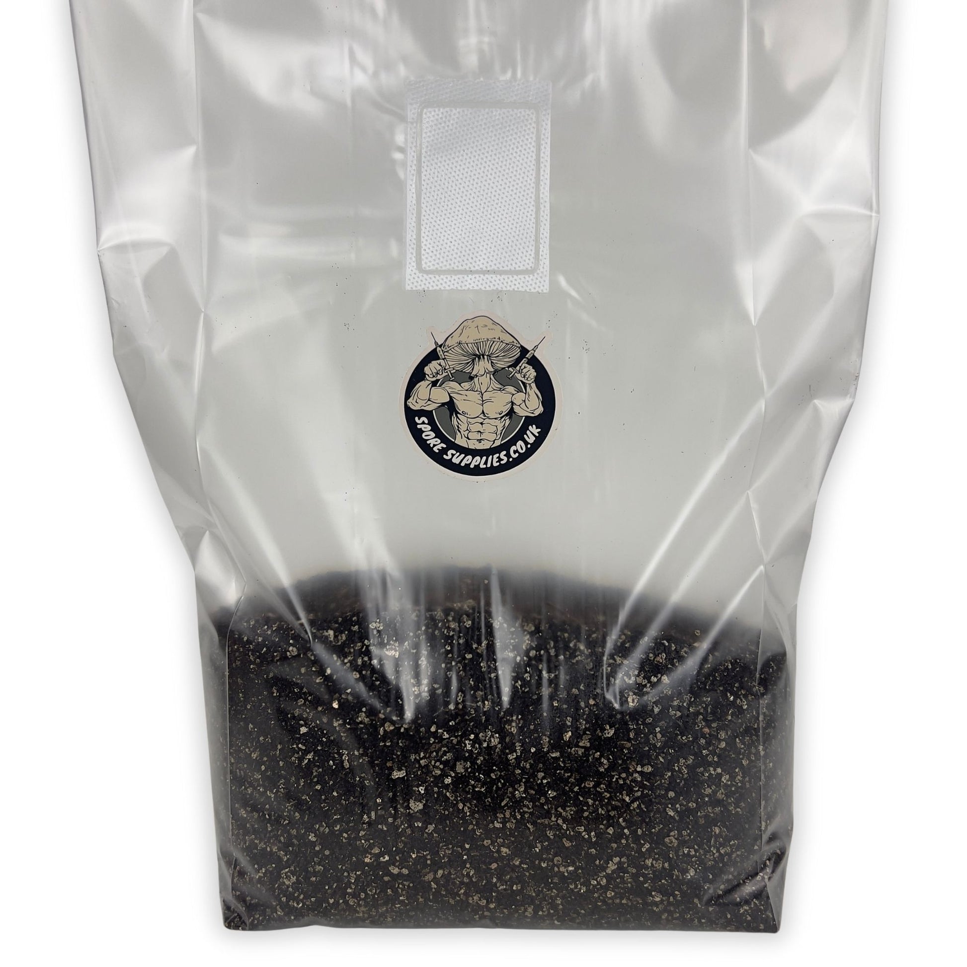 a bag of sterile cvg substrate by spore supplies for mushroom cultivation