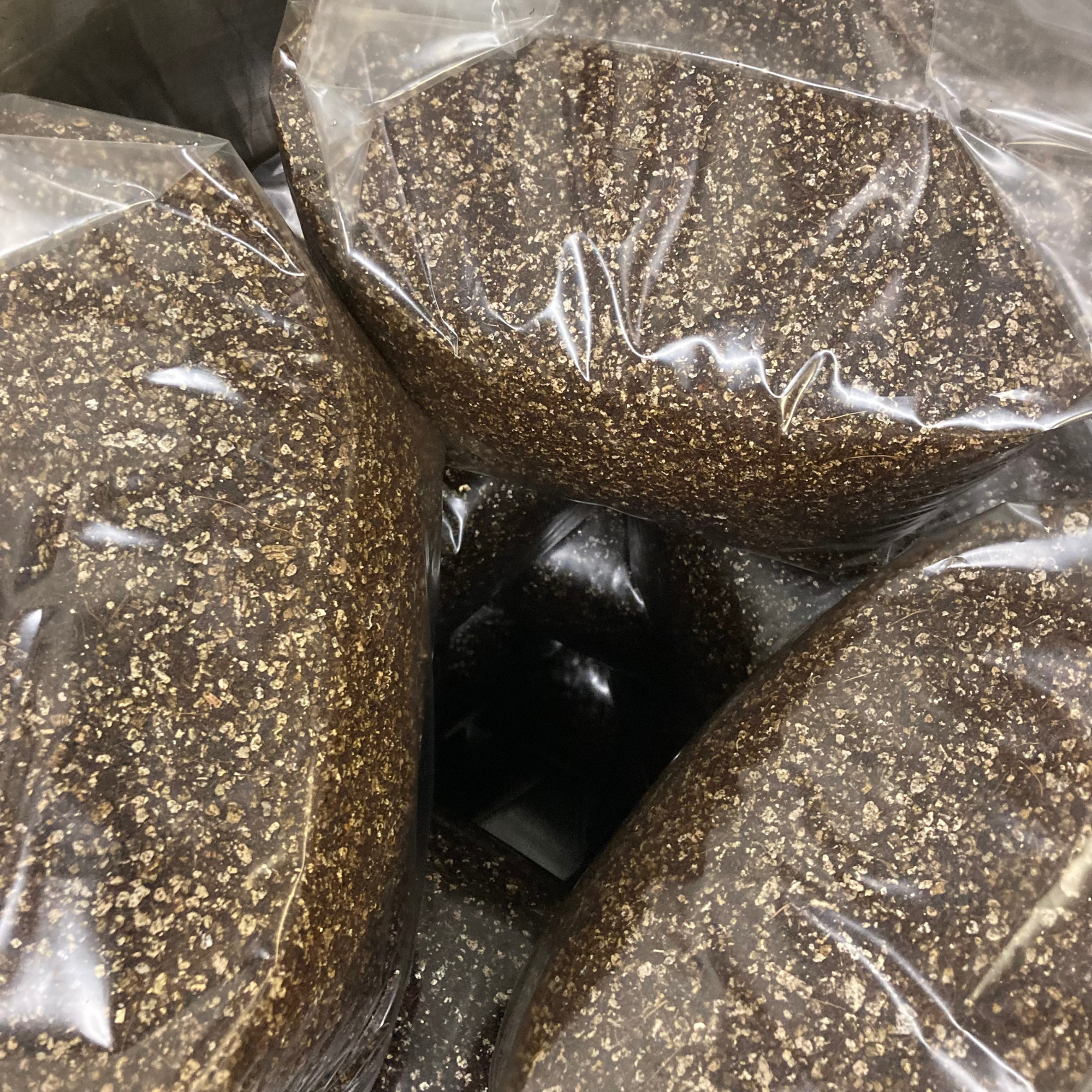 10 x 3kg CVG mushroom substrate blocks in XLS-B Unicorn bags