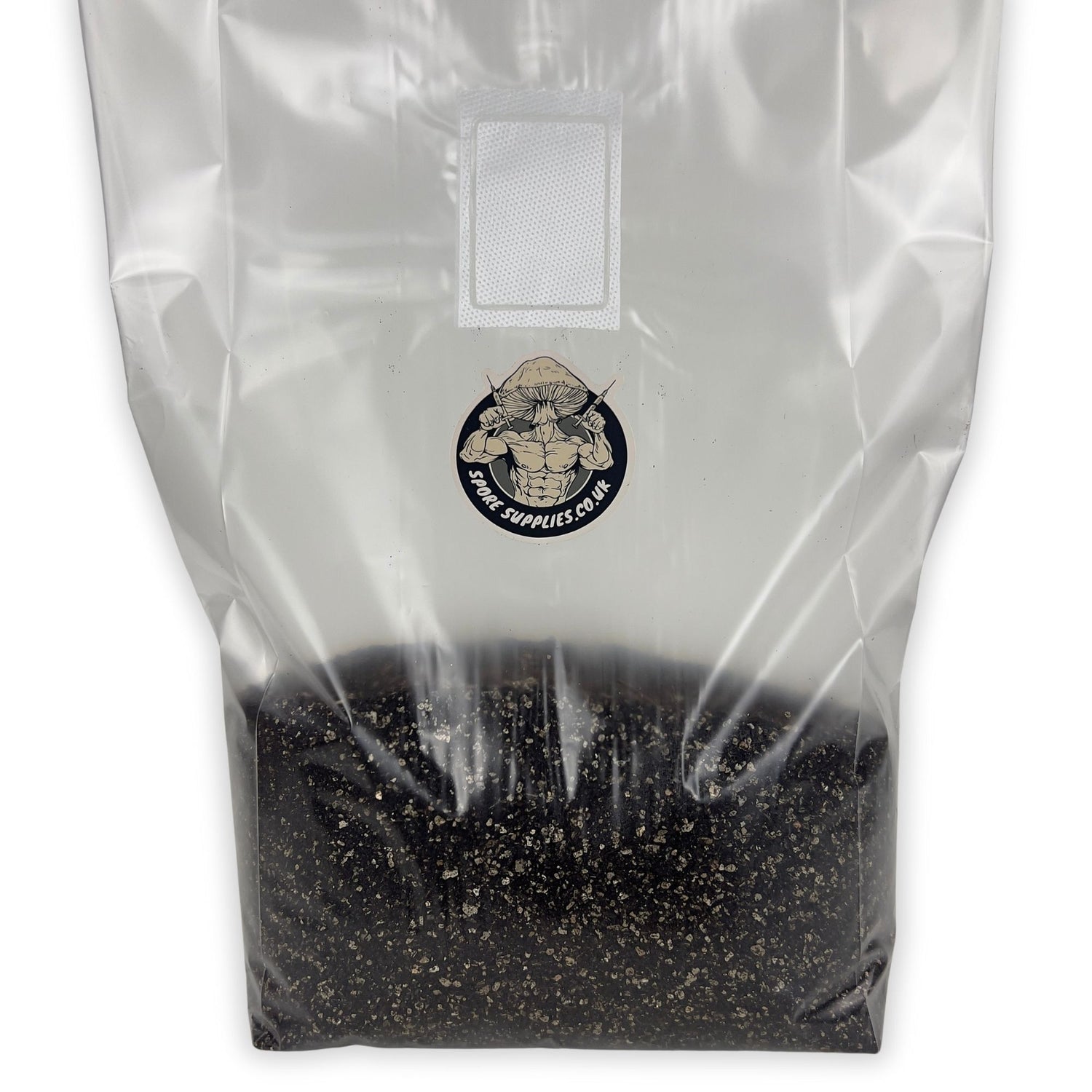 a bag of sterile cvg substrate by spore supplies for mushroom cultivation